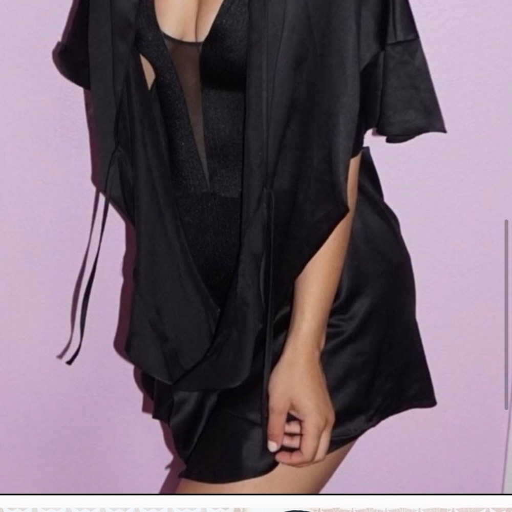 NTW Victoria’s Secret Satin Lingerie Robe Kimono - Picture 6 of 9
